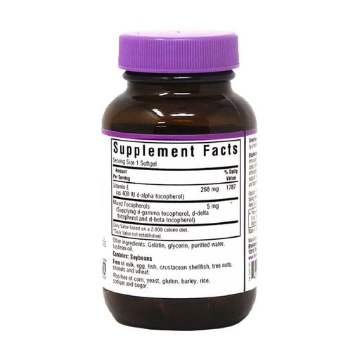 Вітамін E Bluebonnet Nutrition Vitamin E 400 МО, 50 капсул