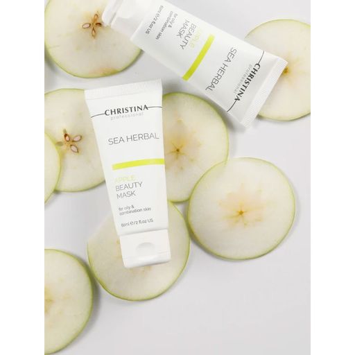 Яблочная маска для лица Christina Sea Herbal Beauty Mask Green Apple для жирной и комбинированной кожи