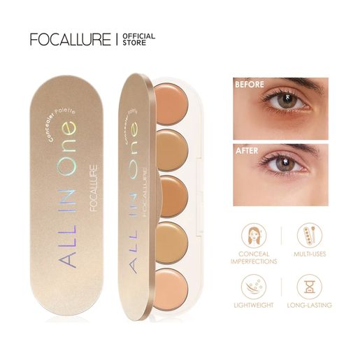 Палетка консилеров для лица Focallure All-In-One Concealer Palette, 6.5 г