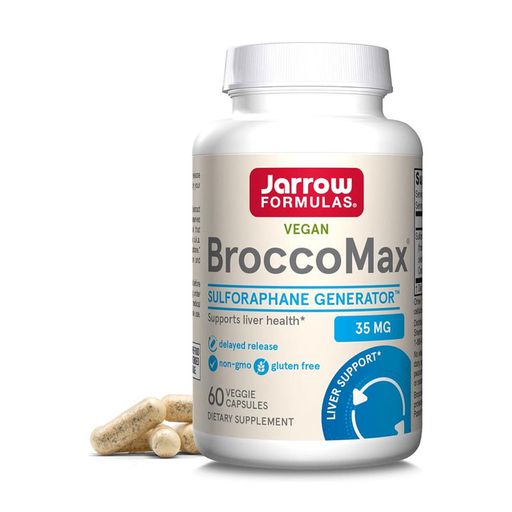 Мирозиназа экстракт брокколи Jarrow Formulas Myrosinase Activated SGS BroccoMax, 60 капсул