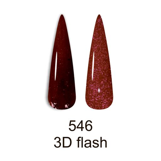 Уценка! Светоотражающий гель-лак для ногтей Canni Disco 3D Flash 546 бордо, 7.3 мл