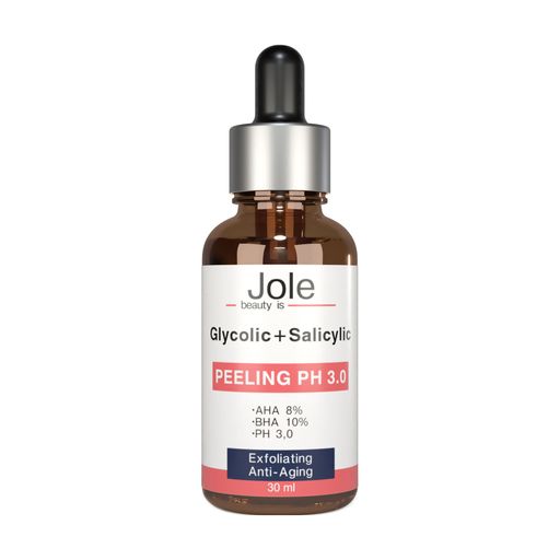 Пілінг для обличчя Jole Glycolic+Salicilic pH3 Peeling з гліколевою та саліциловою кислотами, 30 мл