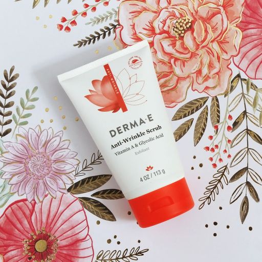 Скраб для обличчя Derma E Anti-Wrinkle Scrub проти зморщок, з вітамінами А, С та Е, 113 г