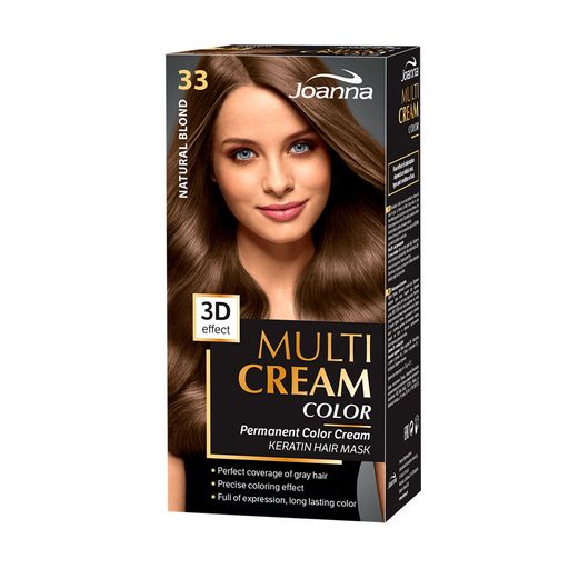 Уценка! Краска для волос Joanna Multi Cream Color 33 Натуральный блонд, 100 мл