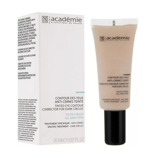 Крем-консилер для контура вокруг глаз Academie Tinted Eye Contour Corrector, 20 мл