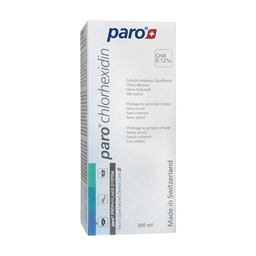 Ополіскувач для ротової порожнини Paro Swiss з хлоргексидином, 200 мл