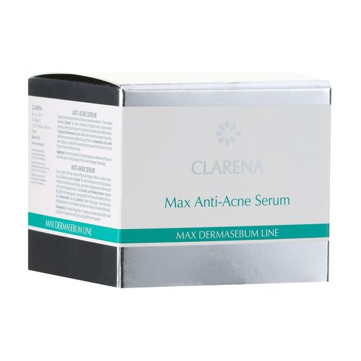Уценка! Сыворотка для лица Clarena Bio Dermasebum Line Max Anti Acne Serum против акне локального действия, 15 мл