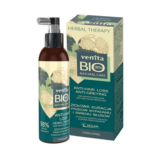 Уценка! Средство против выпадения и поседения волос Venita Bio Natural Care Anti-Hair Loss, 200 мл
