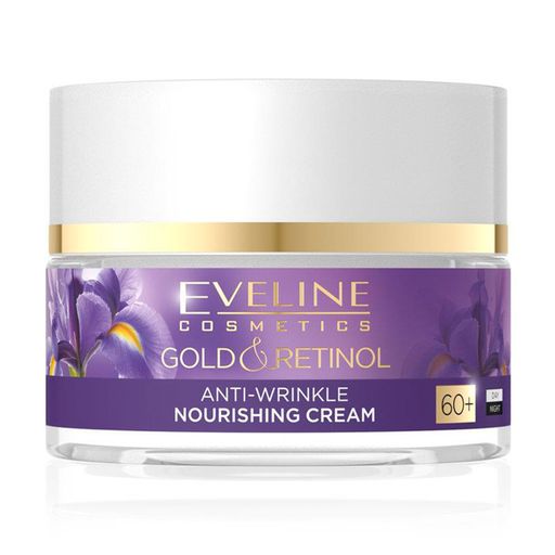 Відновлювальний зміцнювальний крем-ліфтинг для обличчя Eveline Cosmetics Gold & Retinol 60+, 50 мл
