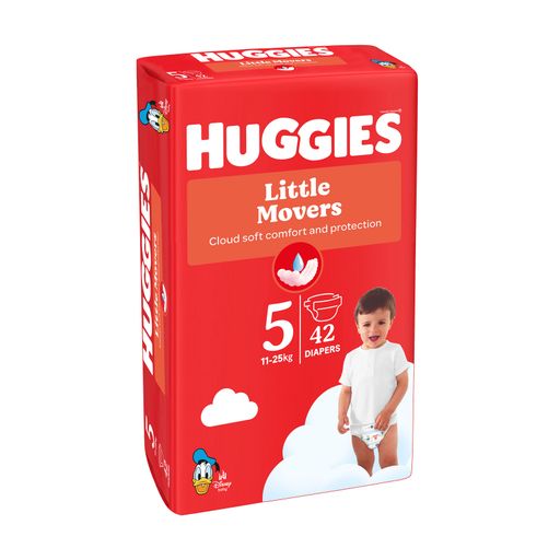 Подгузники Huggies Little Movers Jumbo размер 5 (11-25 кг), 42 шт