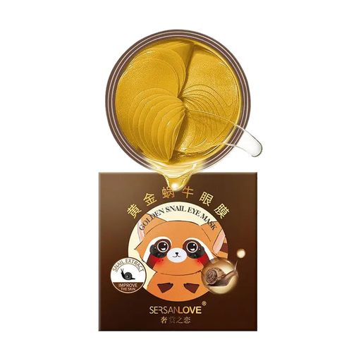 Гидрогелевые патчи для кожи вокруг глаз Sersanlove Golden Snail Eye Mask с муцином улитки, 60 шт
