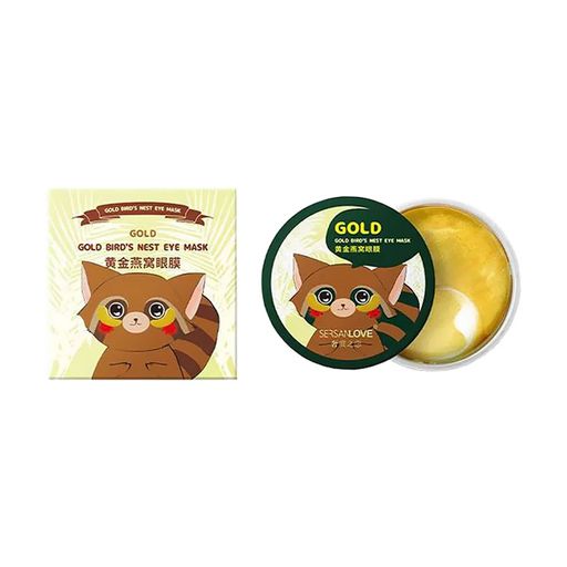 Гидрогелевые патчи для кожи вокруг глаз Sersanlove Gold Bird's Nest Eye Mask с золотом и экстрактом ласточкиного гнезда, 60 шт
