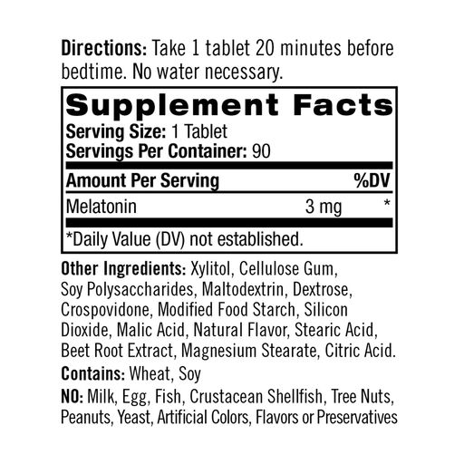 Мелатонин Natrol Melatonin Sleep Клубника, 3 мг, 90 таблеток