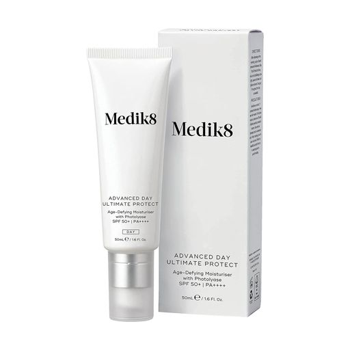 Антивозрастной увлажняющий солнцезащитный крем для лица Medik8 Advanced Day Ultimate Protect SPF 50+ PA++++ с фотолиазой, 50 мл