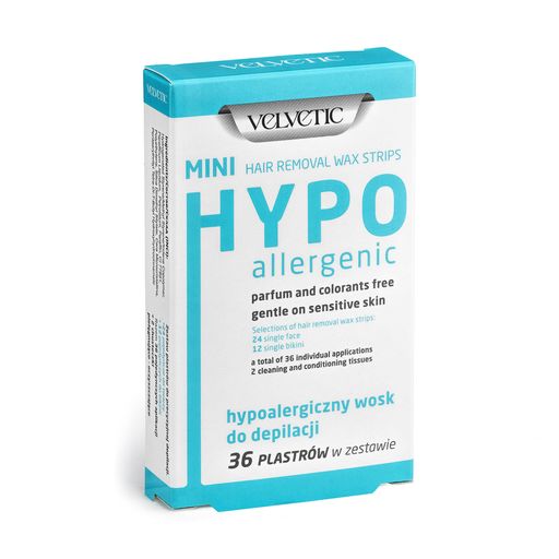 Восковые полоски для депиляции лица и зоны бикини Velvetic