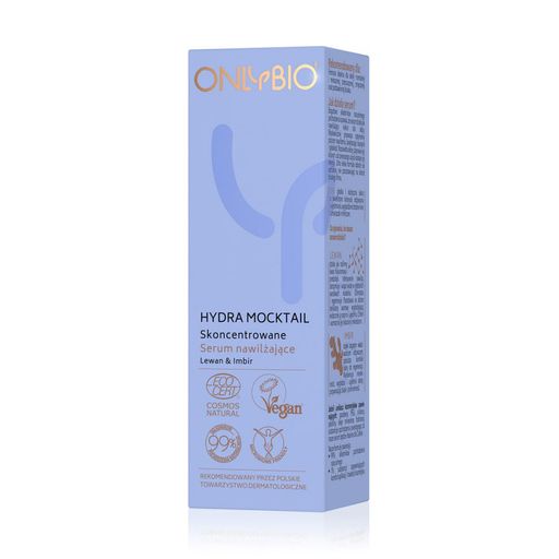 Концентрированная сыворотка для лица OnlyBio Hydra Mocktail с имбирем и лавандой, 30 мл