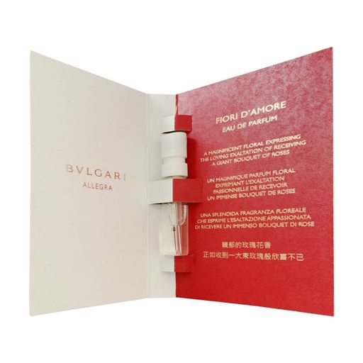 Bvlgari Allegra Fiori D'Amore Парфюмированная вода женская, 1.5 мл (пробник)