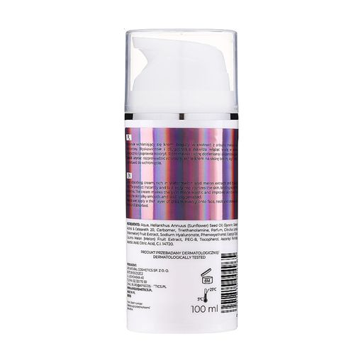 Увлажняющий крем для лица Apis Natural Cosmetics Watermelon Refreshment с арбузом и гиалуроновой кислотой, 100 мл