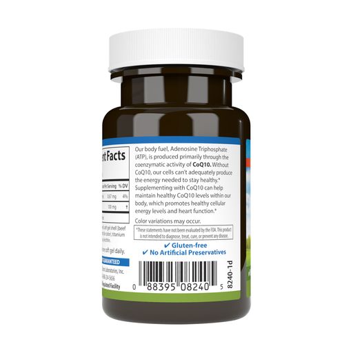 Коэнзим Q10 Carlson Labs CoQ10, 100 мг, 30 гелевых капсул