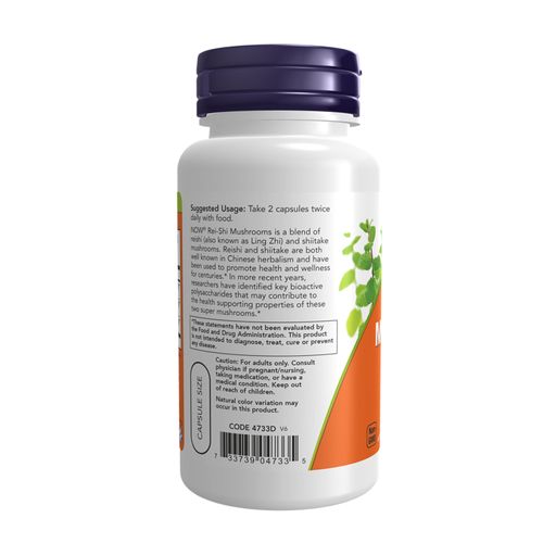 Гриб Рейши NOW Foods Rei-Shi Mushrooms 270 мг, 100 капсул