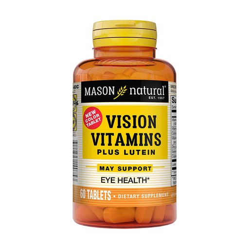 Витамины для глаз с лютеином Mason Natural Vision Vitamins Plus Lutein, 60 таблеток