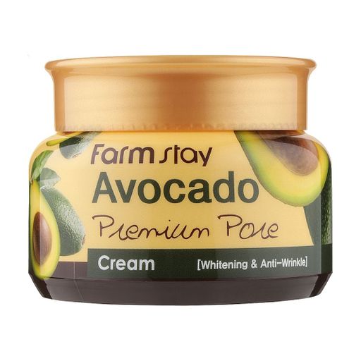 Освітлювальний ліфтинг-крем для обличчя FarmStay Avocado Premium Pore Cream з екстрактом авокадо, 100 мл