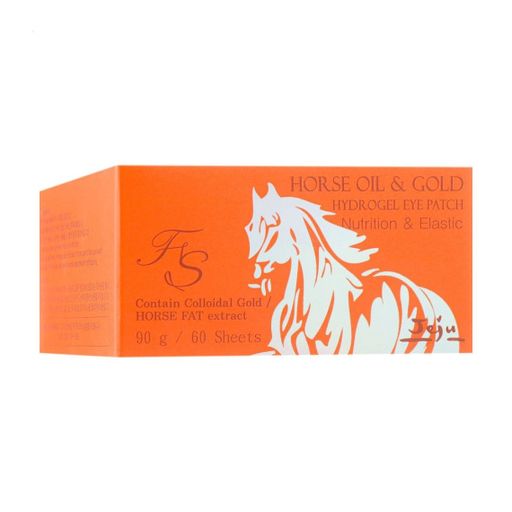 Гідрогелеві патчі для шкіри навколо очей FarmStay Jeju Horse Oil & Gold