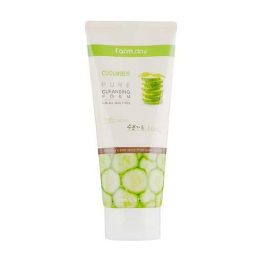 Пінка для вмивання FarmStay Pure Cleansing Foam Cucumber з екстрактом огірка, 180 мл