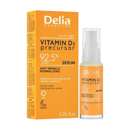 Сыворотка для лица от морщин Delia Cosmetics Vitamin D3 Precursor Serum с витамином D3, 30 мл