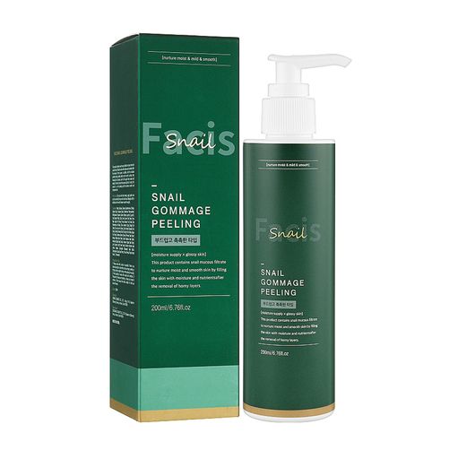 Пілінг-гомаж для обличчя Facis Snail Gommage Peeling з муцином равлика, 200 мл