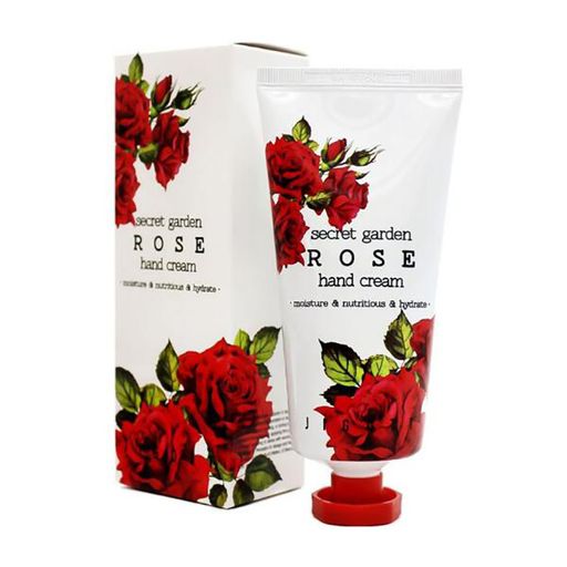 Крем для рук Jigott Secret Garden Rose Hand Cream с экстрактом розы, 100 мл