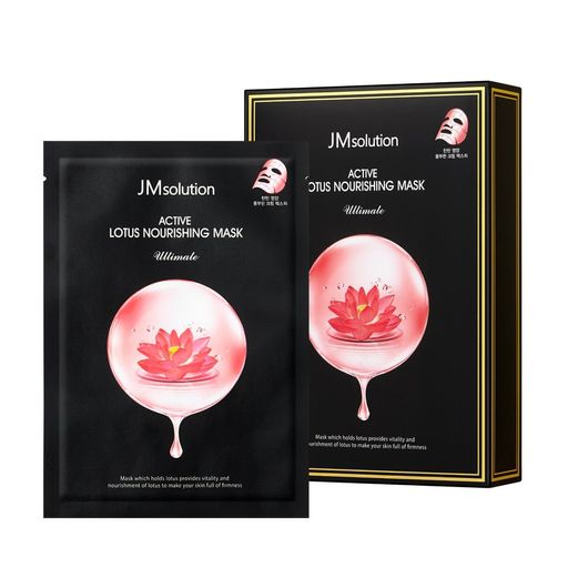 Тканевая маска для лица JMSolution Active Lotus Nourishing Mask Ultimate, 30 мл