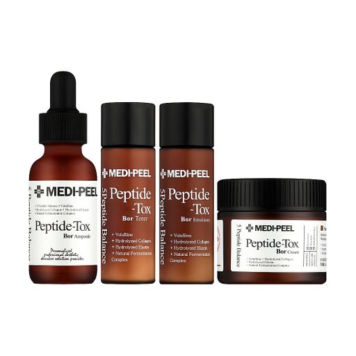 Набор для лица Medi-Peel Peptide-Tox Bor Multi Care Kit (тонер, 30 мл + эмульсия, 30 мл + сыворотка, 30 мл + крем, 50 г)