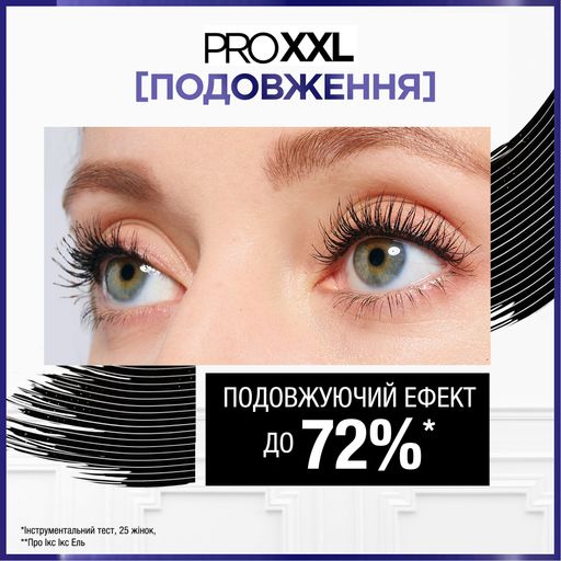 Уценка! Двойная тушь L'Oreal Paris Pro XXL Extension для объема и удлинения ресниц, Black, 13.6 мл