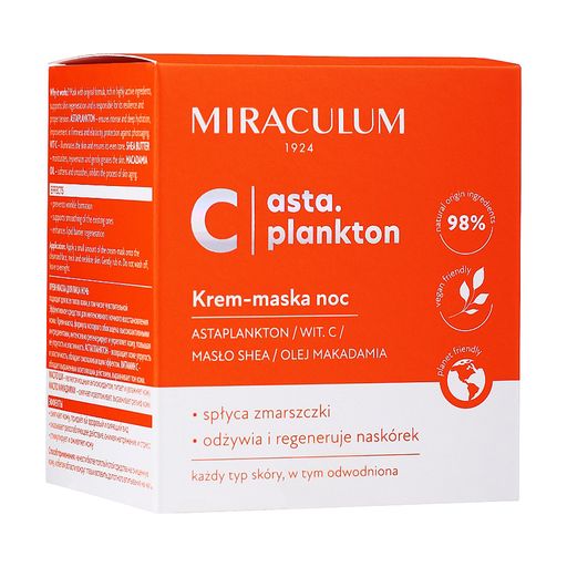 Ночная крем-маска для лица Miraculum Asta.Plankton C Night Cream Mask, 50 мл