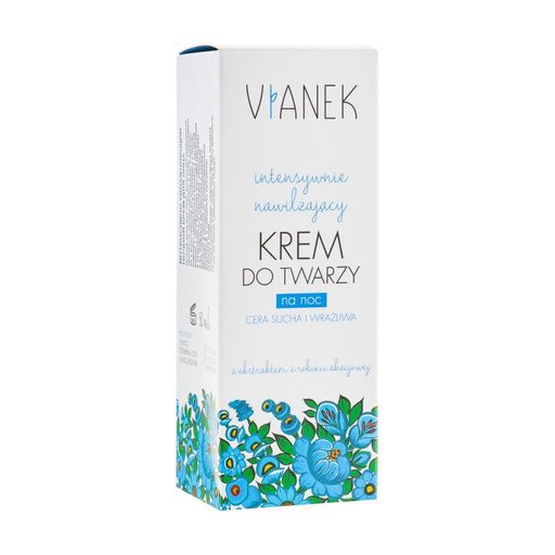 Интенсивно увлажняющий ночной крем для лица Vianek Moisturizing Night Cream, 50 мл