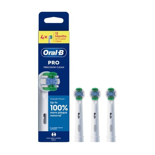 Сменные насадки к электрической зубной щетке Oral-B Pro Precision Clean, 4 шт (EB20RB)