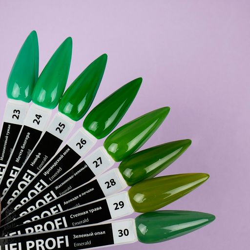 Уценка! Гель-лак для ногтей Tufi profi Premium Emerald 23 Малахитовый туман, 8 мл
