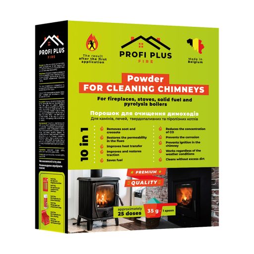 Порошок для чистки дымоходов Profi Plus Fire 10 в 1, 900 г