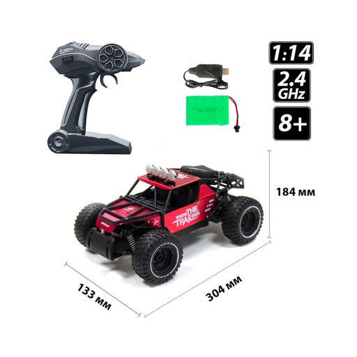 Автомобиль на радиоуправлении Sulong Toys Off-road Crawler матовый красный, от 8 лет (SL-309RHR)