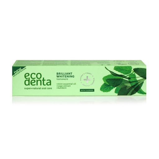 Відбілювальна зубна паста Ecodenta Brilliant Whitening Toothpaste з м'ятою, 100 мл