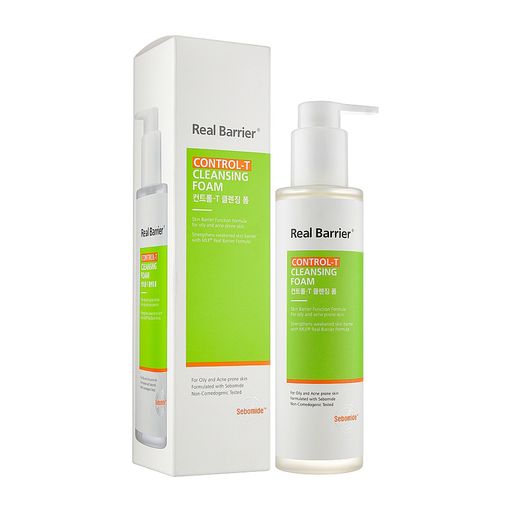 Пінка для вмивання Real Barrier Control-T Cleansing Foam для шкіри, схильної до жирності, 190 мл