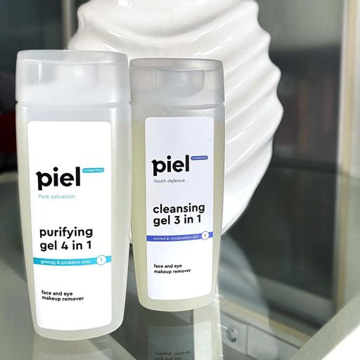 Гель-демакіяж для обличчя Piel Cosmetics Youth Defence Cleansing Gel 3 in 1 для нормальної та комбінованої шкіри, 200 мл
