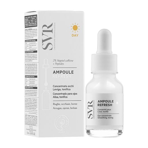 Розгладжувальний концентрат для шкіри навколо очей SVR Ampoule Refresh Eye Concentrate, 15 мл