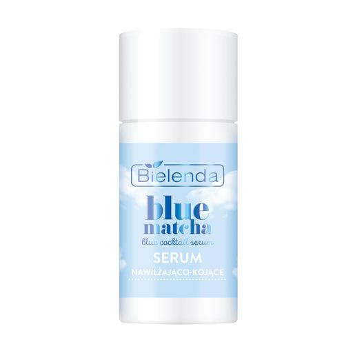 Увлажняющая и успокаивающая сыворотка для лица Bielenda Blue Matcha Blue Coctail Serum, 30 г