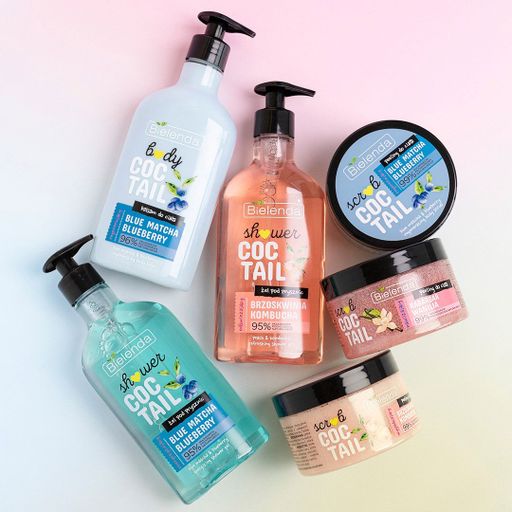 Освежающий гель для душа Bielenda Coctail Shower Peach Kombucha, 400 мл