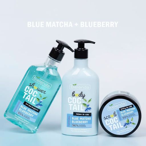 Енергетичний гель для душу Bielenda Coctail Shower Blue Matcha Blueberry, 400 мл