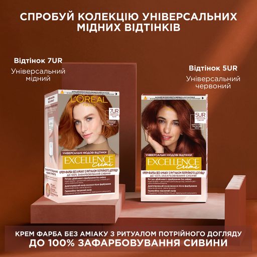 Стойкая безаммиачная крем-краска для волос L'Oreal Paris Excellence Creme Universal Nudes, 192 мл