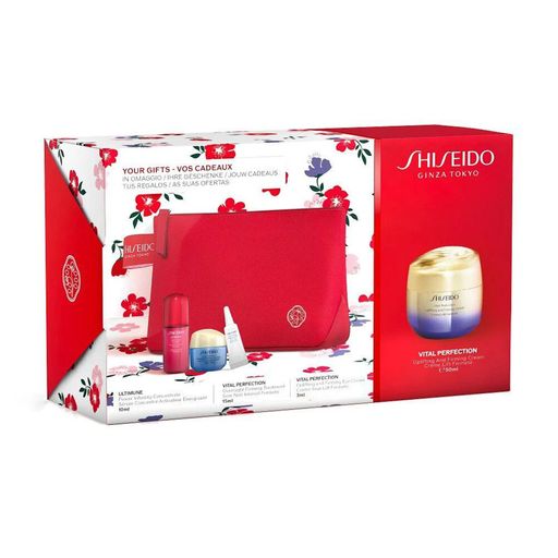 Набор для лица Shiseido (крем, 50 мл + концентрат, 10 мл + ночной уход, 15 мл + крем для кожи вокруг глаз, 3 мл + косметичка)