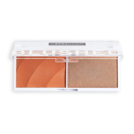 Румяна и хайлайтер для лица Relove by Revolution Colour Play Blushed Duo, 5.8 г